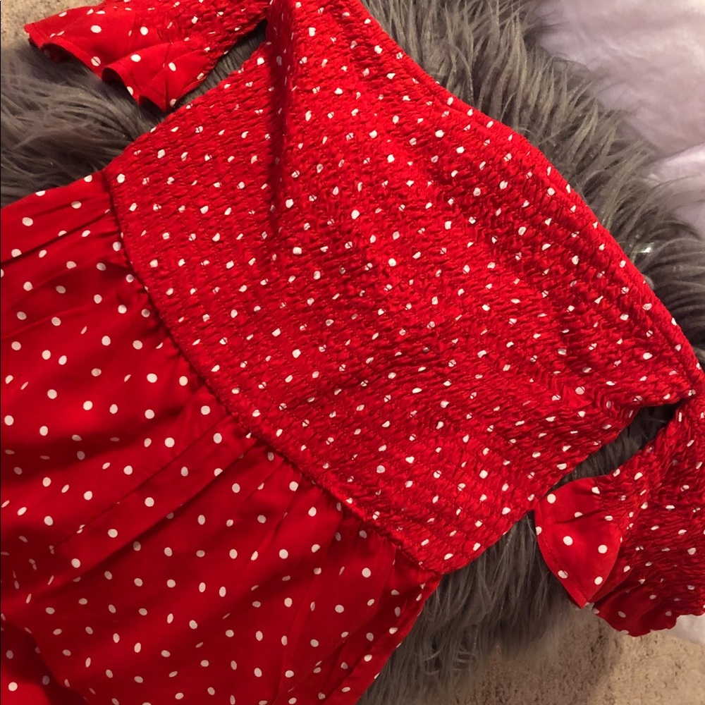 Polka dot romper!